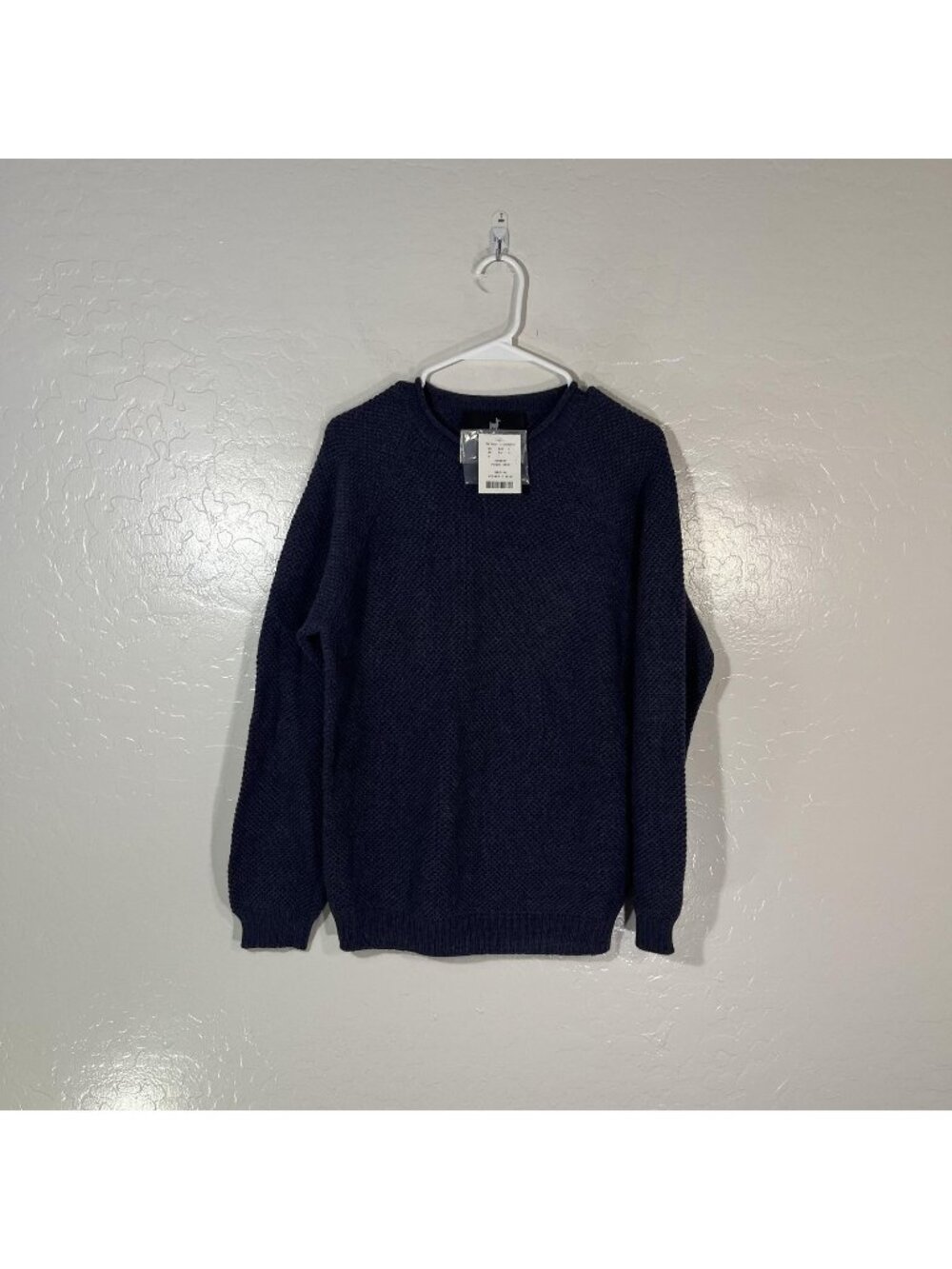 Peruvian Connection Sweater Womens Medium Blue 100% Alpaca Pique Crew Knit